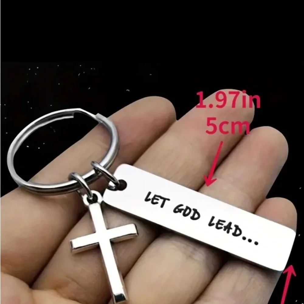 Stainless Steel Keychain Religious Key Chain - Picture 2 of 5